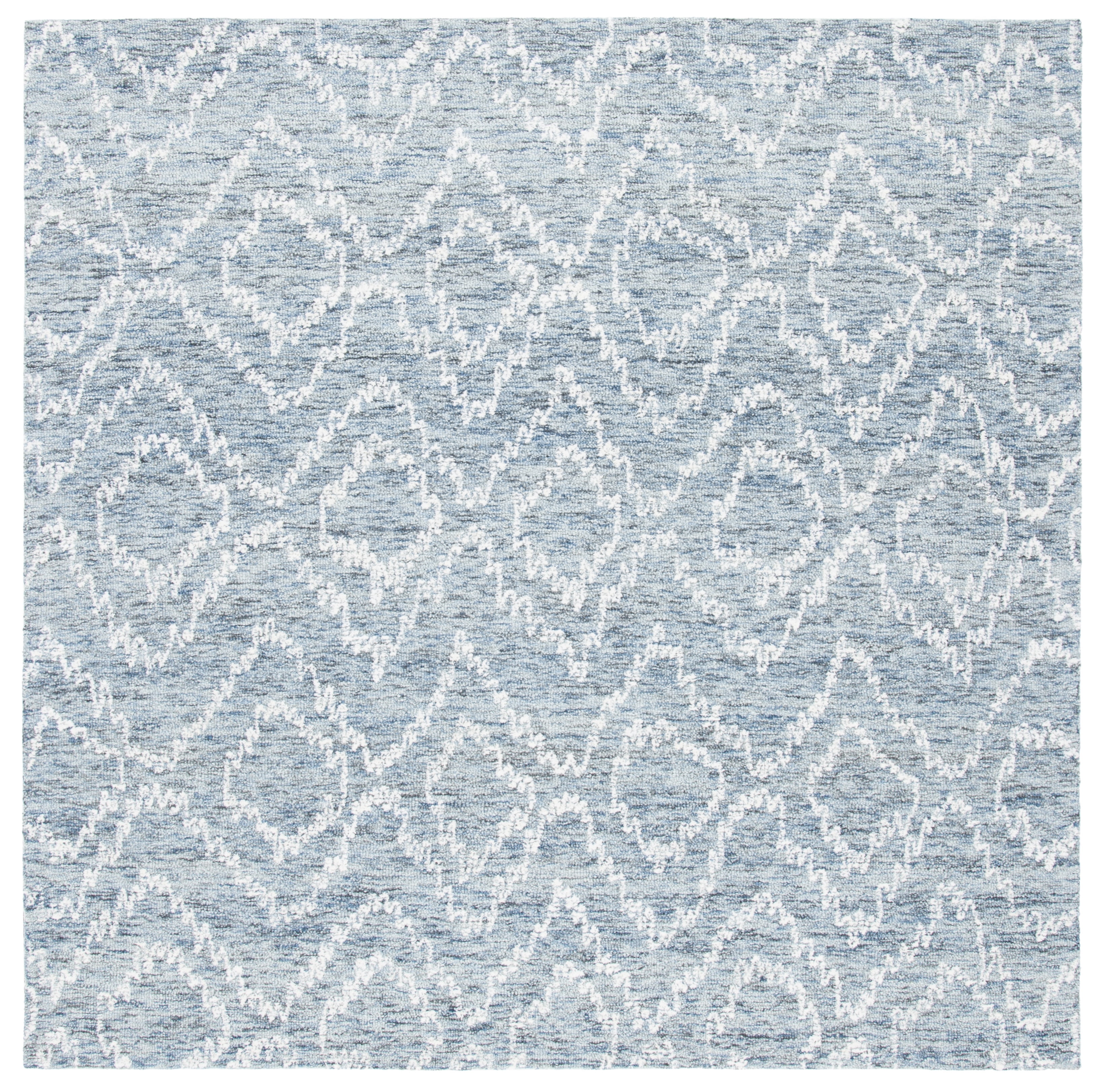 Safavieh Metro Xaviera Diamond Area Rug, Natural/Blue, 6' x 6' Square