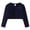 .Navy, variant on Agkizg Girls Fall Solid Color One Button Cape Sweater with Rhinestone Heart, Long Sleeve Knit Cardigan Jacket for Party and Picture Day, Sizes 9-10 Years