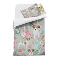 thumbnail image 2 of Jack Russell Terrier Dog and Flower Duvet Cover and Pillowcase Set for Single Bedding, Bedroom Accessories for Kids Teens, 2 of 5