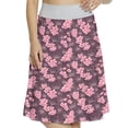 thumbnail image 1 of Women's Vintage Cherry Tree Blossom Art A-line Printed Skirt Casual Wear, 2XL, Eggplant Rose Magenta, by Ambesonne, 1 of 6