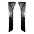 thumbnail image 1 of 2 piezas para ventana de coche Cola Alerón lateral Cubierta Exterior Patrón de fibra de carbono, 1 of 7