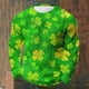 thumbnail image 2 of Camisa de Día de San Patricio Hombres de Manga Larga de Manga Larga Cuello Redondo Tops Casuales para Fiesta Festival Vacaciones Viajes Calle Uso Diario Camisetas de Hombre Casual Estiloso Verano, 2 of 7