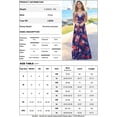 thumbnail image 3 of Owlce Women summer boho floral dress criss cross halter sleepveless pleated maxi long dress backless flowy dress beachwear, 3 of 8