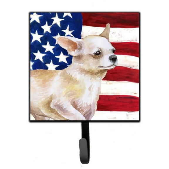 Chihuahua Leg up Patriotic Leash or Key Holder