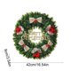 thumbnail image 3 of Ireezec Christmas Wreath with Bow Golden Balls Pinecones, Holiday Floral Door Hanging Decor for Indoor Outdoor Wall Window Decoration, Festive Seasonal Home Accent, 3 of 6