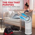 thumbnail image 4 of Allergen Plus™ 3-in-1 HEPA Air Purifier for Home, Fan & Adjustable Airflow Large Rooms up to 1928 Ft², Quality Sensor, Reduces Allergens, Pet Dander Odors, HPA6000, White, 4 of 4