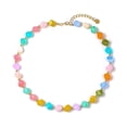 thumbnail image 1 of Collier Coloré à Grosses Perles pour Femmes, Perles en Résine, Collier Court, Style Bohème, Ras-du-Cou à Grosses Perles pour l'Été, Plage, Vacances, Party, Vacances, 1 of 8