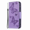 thumbnail image 4 of iPhone 8 Wallet Case, iPhone 7 Case, Dteck Embossed Butterfly Flip PU Leather Stand Card Slots Case Cover with Hand Strap For iPhone 8/ iPhone 7, Purple, 4 of 5