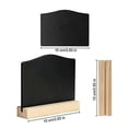 thumbnail image 2 of 12 Mini Chalkboard with Stand, Small Blackboard Wooden Signs, 2 of 5