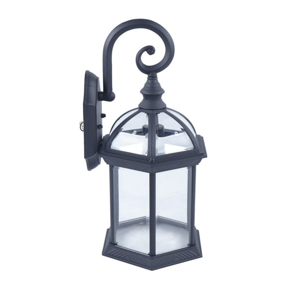 Outdoor Wall Lanterns Exterior Waterproof Wall Light Fixtures, Metal Wall Mount Black