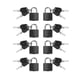 thumbnail image 1 of Lock Small Padlock with Key Luggage Gym Locker Lock Mini Color Padlock Compatible Outdoor School (Twist-On), 1 of 5