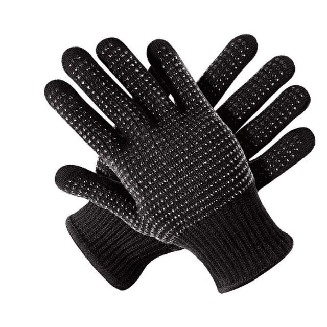 Guantes Térmicos para Peinar el Cabello, Guantes Profesionales de Silicona a Prueba de Calor con Pinzas para el Cabello y Peine para Rizar Varita Plancha, Tamaño Universal