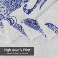 thumbnail image 5 of 60"*80" Sherpa Fleece Elephant Blanket Blue Elephants Throw Blankets for Couch Sofa Bed Boho Bohemian Elephant Stuff Gifts for Women Adults, 5 of 8
