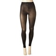 thumbnail image 3 of Hanes Womens X-Temp Footless Tights, TL, Black, 3 of 4