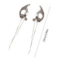 thumbnail image 3 of Fashion Waterdrop Fringe Earrings Hollow Out Statement Earrings Lightweight Jewelry Eye-Catching Stud Earring Ornament, 3 of 4