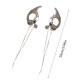 thumbnail image 3 of Fashion Waterdrop Fringe Earrings Hollow Out Statement Earrings Lightweight Jewelry Eye-Catching Stud Earring Ornament, 3 of 4