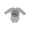 AC-Heather Grey, variant on Handpicked for Earth by My Uncle in Heaven Boys or Girls Long Sleeve Baby Bodysuit