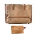 thumbnail image 2 of Bolsa de trabajo para portátil con compartimento aislante para el almuerzo, bolsa de trabajo para ordenador, lonchera de piel sintética para viajes de, 2 of 8