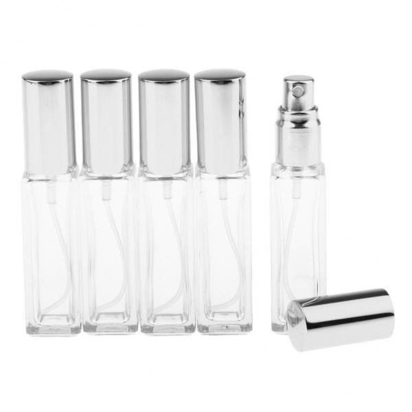 Atomizador de Perfume Sunnimix Recargable 8ml Tapa Plateada 3 piezas