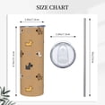 thumbnail image 5 of PAYOHTO Funny Dogs Brown 20 Oz Stainless Steel Mug Tumblers Cup for Men Women Insulated Slim Thin Travel Tumbler, 5 of 7