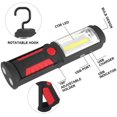 thumbnail image 4 of Luz de trabajo LED recargable con lámpara LED magnética de 500 lm y 3 W para garaje automático, taller, camping, bricolaje (rojo),11 Feliz Sencillez, 4 of 5