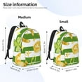thumbnail image 3 of Naloa Watercolor St Patrick Day Canvas Backpack for Men Women Rucksack Casual Travel Daypack College Tote Satchel Bookbag for Teens-Medium, 3 of 7