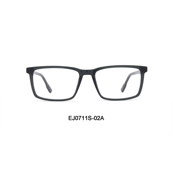 Men's Teddy Rx'ble Eyeglasses with Case, Dark Grey