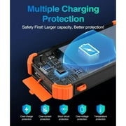 45800mAh Solar Power Bank 15W Fast Charging, Solar Charger Compatible for iPhone, Android Phone