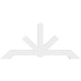 thumbnail image 2 of 60"W x 27 1/2"H x 2"D x 4"F, 11/12 Pitch, Vanguard Architectural Grade PVC Gable Bracket, 2 of 8