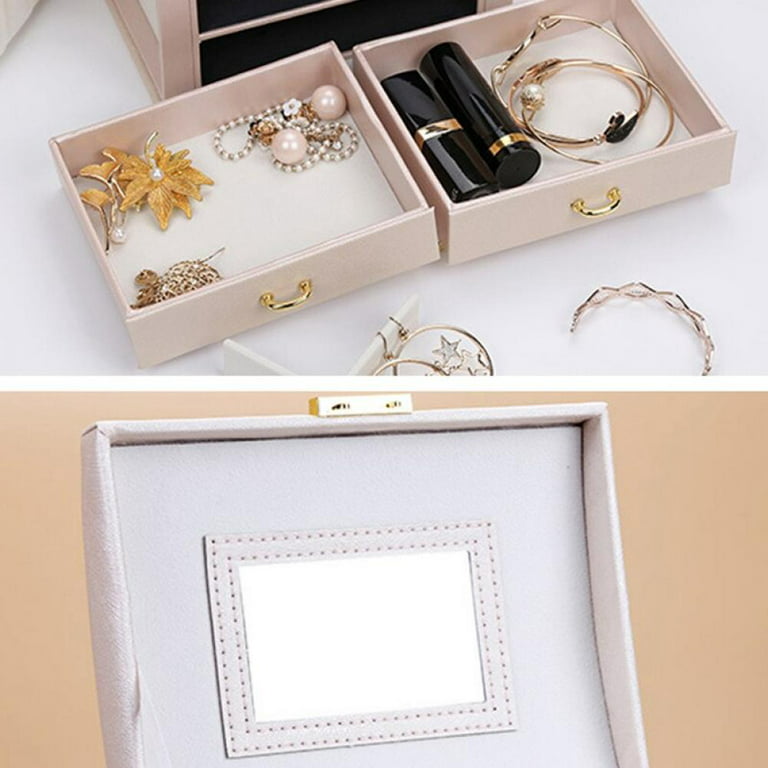 Vlando 2023 Travel Jewelry Box,Small Jewelry Bag with 6 velvet zipper  pockets,PU Leather Organizer C…See more Vlando 2023 Travel Jewelry  Box,Small