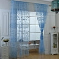 thumbnail image 2 of FNNMNNR Chic Room Stylish Floral Tulle Voile Door Window Curtain Drape Panel Sheer Scarf Valances  Yellow, 2 of 6