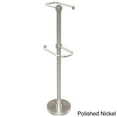 thumbnail image 3 of Allied Brass  Free Standing Two Roll Toilet Tissue Stand Satin, Nickel Finish, 3 of 5