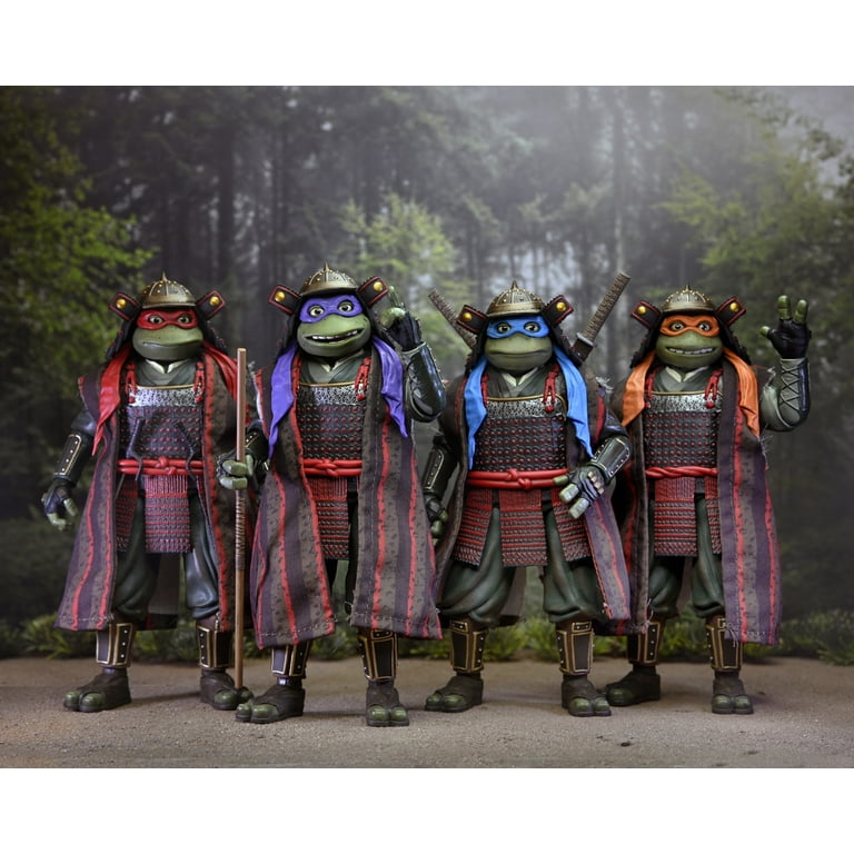NECA TMNT Teenage Mutant Ninja Turtles 3 Samurai 4Pack