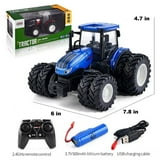 1:24 Korody RC Farm Tractor Toy 8 Wheel Blue Diecast Metal Working ...