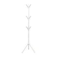 thumbnail image 2 of AUHomi Sturdy Coat Rack, Free Standing Coat Rack with 9 Hooks, High Stability for Clothes, Hats, Handbags, Coat Tree Easy Assembly for Entryway, Bedroom, Hallway, Office (White), 2 of 9