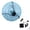 Blue, variant on Solar Powered Hanging Bird Feeder, Outdoor Garden Floating Bird Bath Feeder, Solar Rechargeable Multi-Functional Bird Feeder for Outdoor Garden Yard Decoration