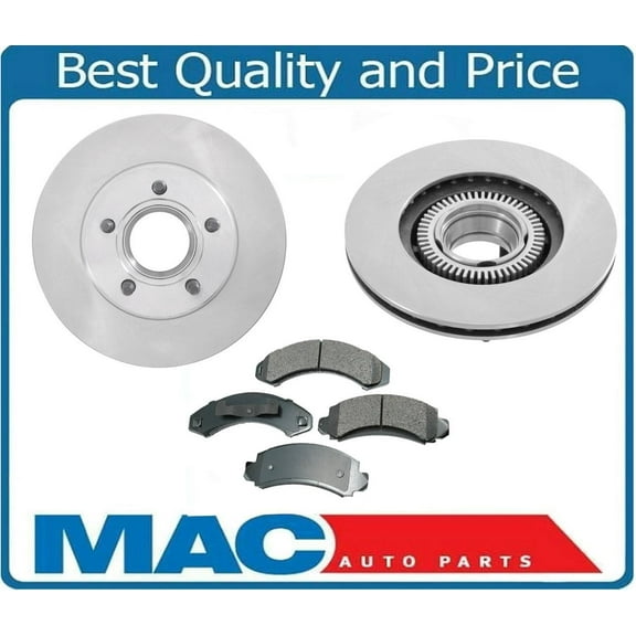 Fits 93-94 Explorer & Navajo 4 Wheel Drive Front Brake Rotors & Ceramic Pads