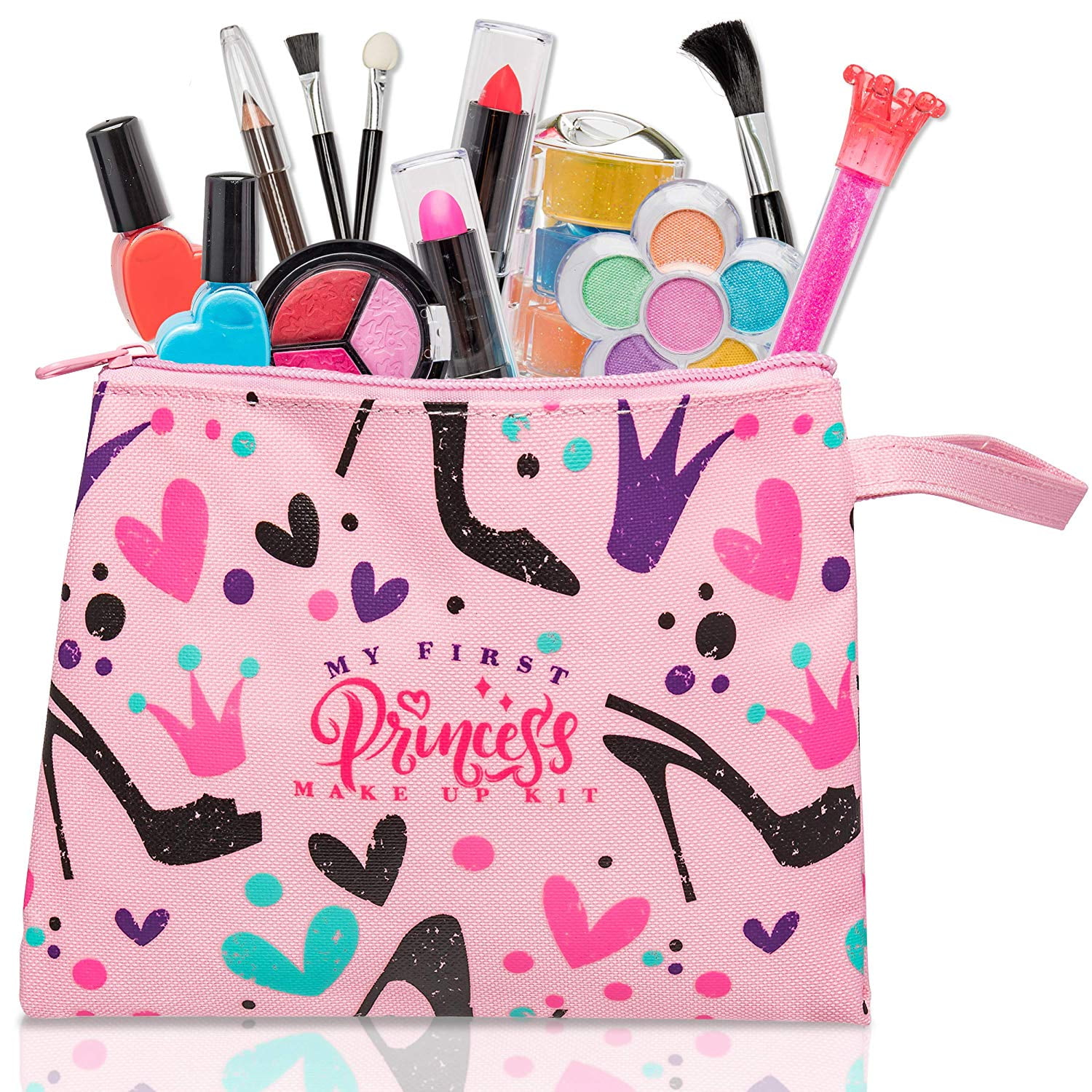 Playkidz My First Princess Washable Real Makeup Set With DESIGNER Floral PK3032 for sale online 