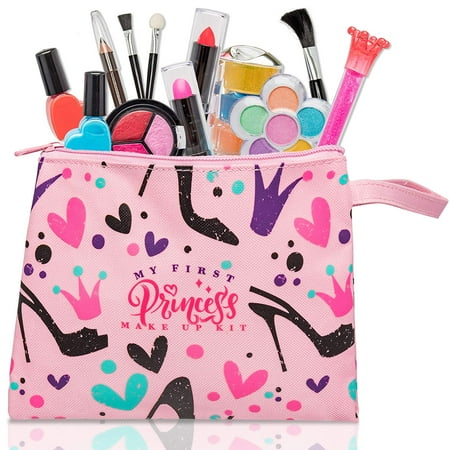 My First Princess Washable Pretend Make Up Kit For Girls 12 Pc