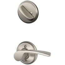 Schlage F59 MER 619 LH Merano Interior Left-Handed Lever with Deadbolt, Satin Nickel (Interior Half Only)