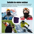 thumbnail image 3 of Cateissary Calentador de cuello colores surtidos térmico cómodo cuello polaina espesar gran textura accesorios de ciclismo pañuelo para el cuello para Suministros térmicos Violeta Cateissary HA059437-04, 3 of 6