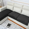 thumbnail image 5 of Rosnek Stretch Velvet Cushion Cover Soft Sofa Seat Cushion Cover Sofa Slipcover Furniture Protector, 5 of 6