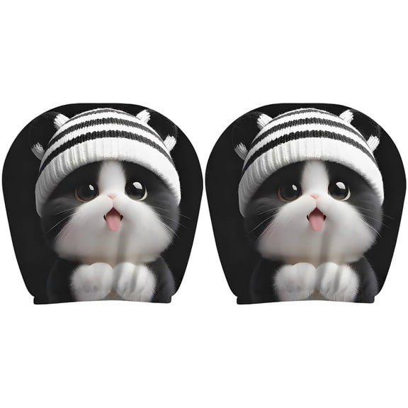 Cute and Quirky Car Hats, Car Protectors, Personalized Seat Pillows, Dust Covers for Cars, Funny Cartoon Headrest Covers for Cars, Wholesale Available