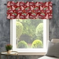 thumbnail image 4 of Red Truck Christmas Farmhouse Short Window Curtain Valances, Xmas Tree Snowflake Winter Rod Pocket Kitchen Valances for Living Room Bedroom Bathroom Cafe 42" x 18", 4 of 8