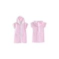 thumbnail image 2 of BemeyourBBs Kids Toddler Baby Girl Boy Terry Swim Cover Up Summer Beach Swimsuit Coverups Wearable Beach Towels For Kids Zip Up Short Sleeve Striped Hooded Bathing Suit Cover Up One Piece Swimsuits, 2 of 9