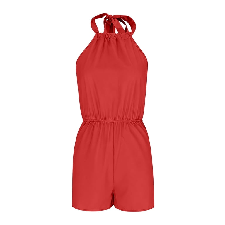 short dresses and rompers Amazon.com: Women's Summer Sleeveless Short Jumpsuit Rompers Spaghetti  Strap Dot Front Cutout Tie Backless Cami Romper : Clothing, Shoes & Jewelry