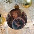 thumbnail image 5 of Labyrinth Crystal Ball Goblin King Jareth David Bowie Wood Christmas Tree Holiday Ornament, 5 of 7