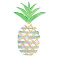 thumbnail image 2 of DeRice, Julie 26x32 White Modern Wood Framed Museum Art Print Titled - Punched Up Pineapple I, 2 of 4