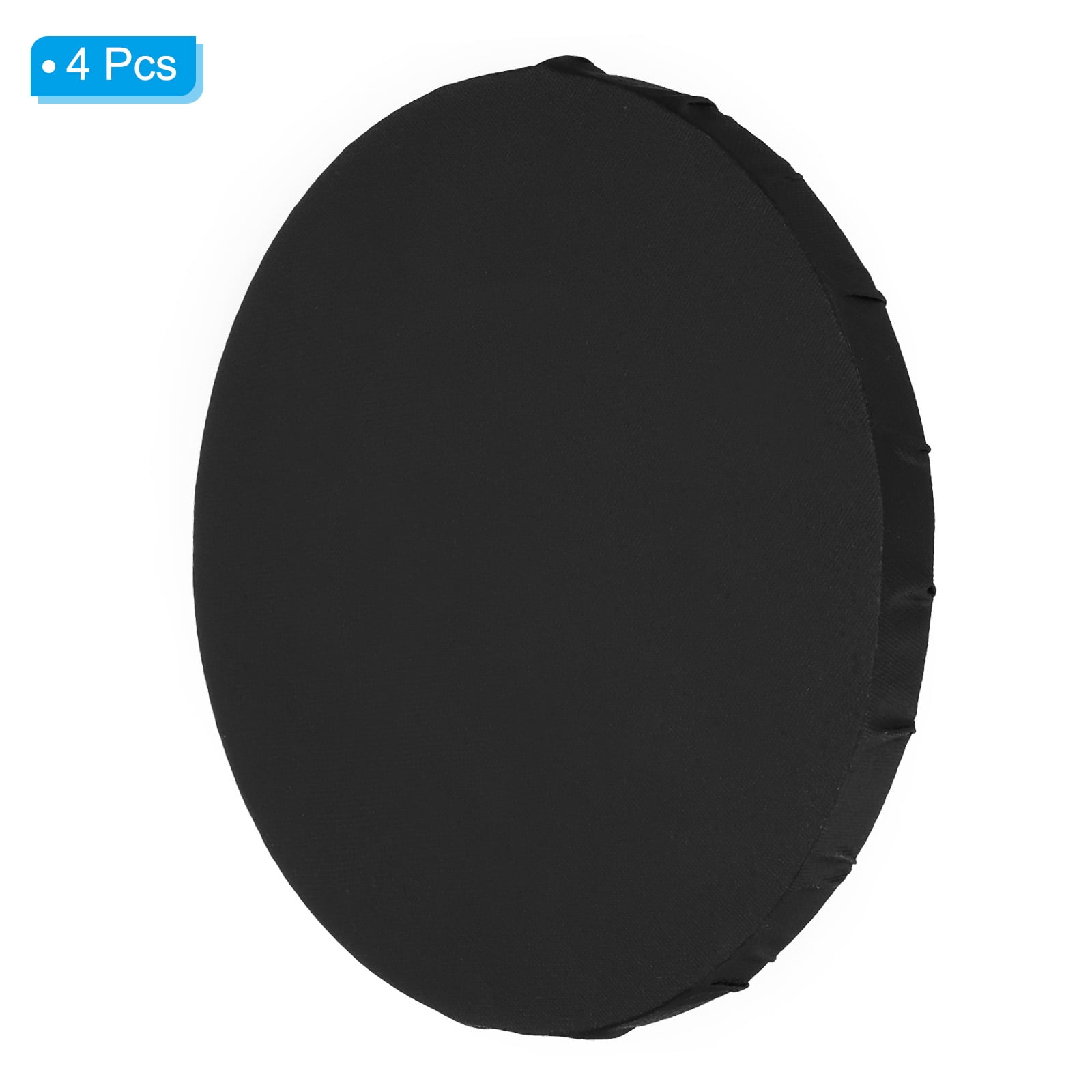 Uxcell Paint Canvases for Painting, 4 Pack 6 Inch Round Wood Frame Stretched Blank Art Board Panels Black