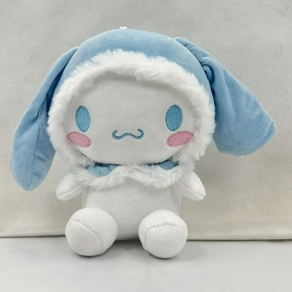 Cute 25cm Sanrio Anime Plush Toy Cartoon Roll Cinnamoroll Soft Stuffed Plushie Doll Baby Girl Pillow Home Ornament Couple Gift
